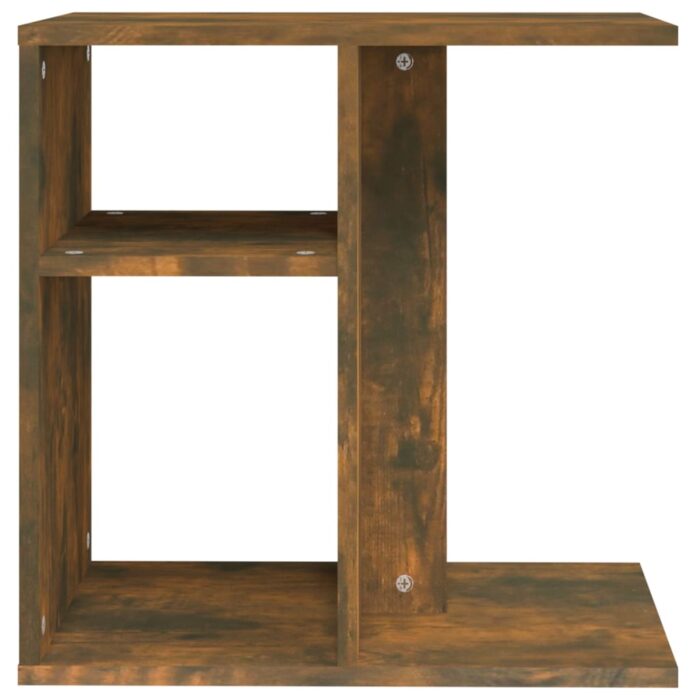 Table d'appoint Chêne fumé 50x30x50 cm Bois d'ingénierie – Image 4