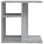 Table d'appoint Sonoma gris 50x30x50 cm Bois d'ingénierie – Image 4