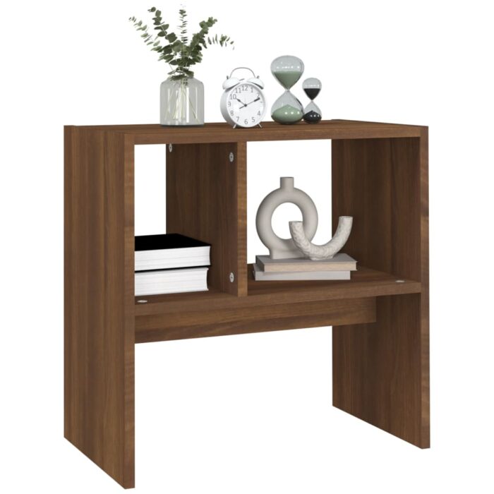 Table d'appoint Chêne marron 50x30x50 cm Bois d'ingénierie – Image 3