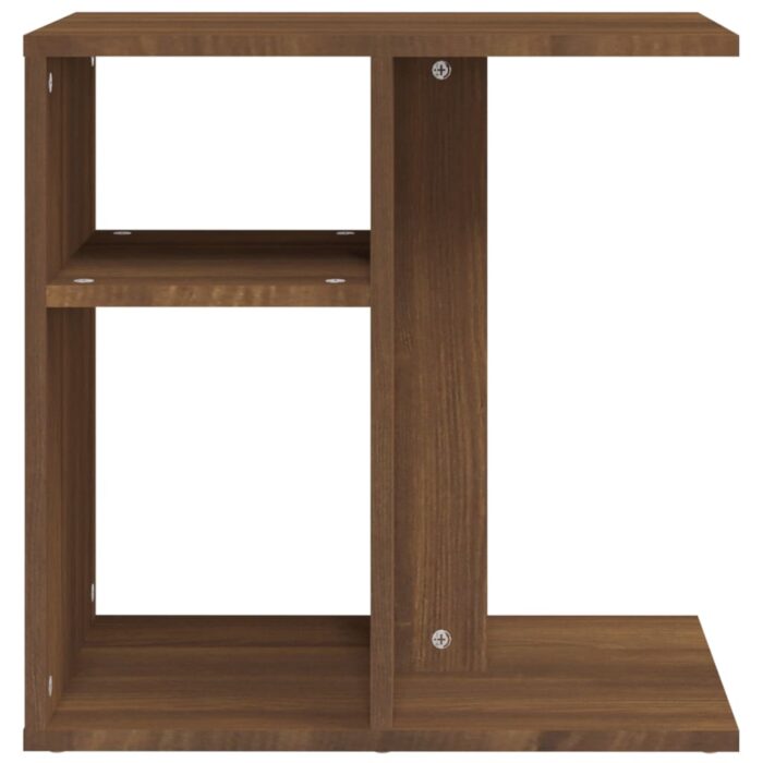 Table d'appoint Chêne marron 50x30x50 cm Bois d'ingénierie – Image 4