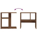 Table d'appoint Chêne marron 50x30x50 cm Bois d'ingénierie – Image 6