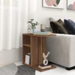 Table d'appoint Chêne marron 50x30x50 cm Bois d'ingénierie