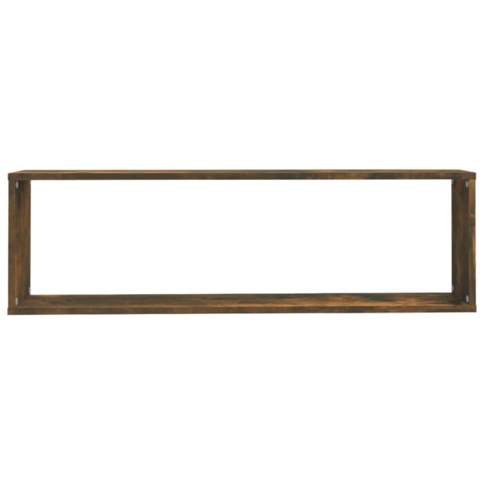 Étagères murales cubiques 4 pcs Chêne fumé 100x15x30 cm – Image 4