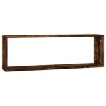 Étagères murales cubiques 2 pcs Chêne fumé 80x15x26,5 cm – Image 3