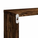 Étagères murales cubiques 4 pcs Chêne fumé 80x15x26,5 cm – Image 6