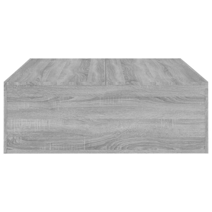 Table basse Sonoma gris 100x100x35 cm Bois d'ingénierie – Image 2