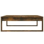 Table basse Chêne fumé 100x100x35 cm Bois d'ingénierie – Image 4
