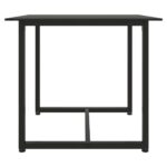 Salon de jardin 3 pcs avec coussins Noir Résine tressée – Image 7
