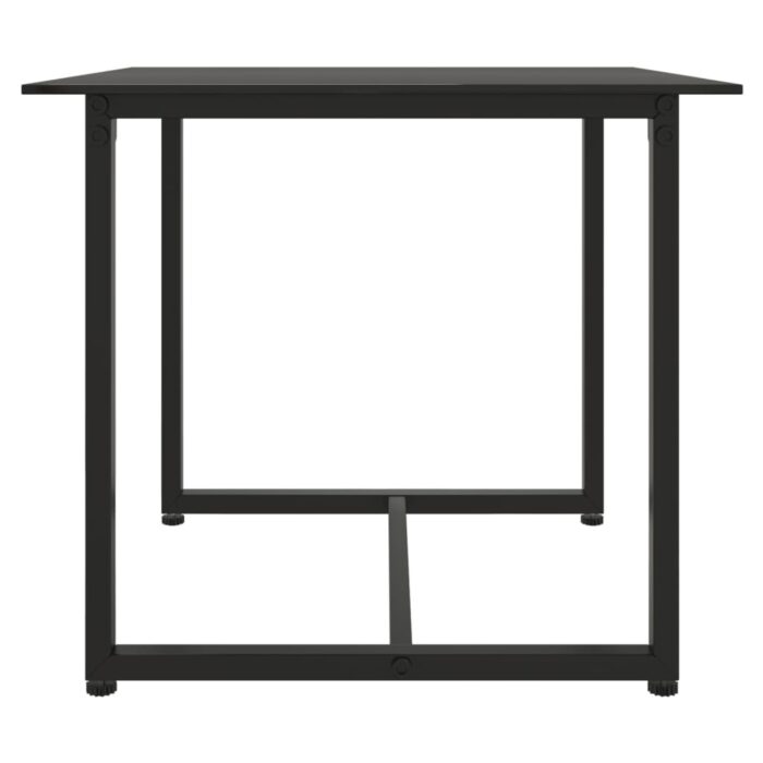 Salon de jardin 3 pcs avec coussins Noir Résine tressée – Image 7