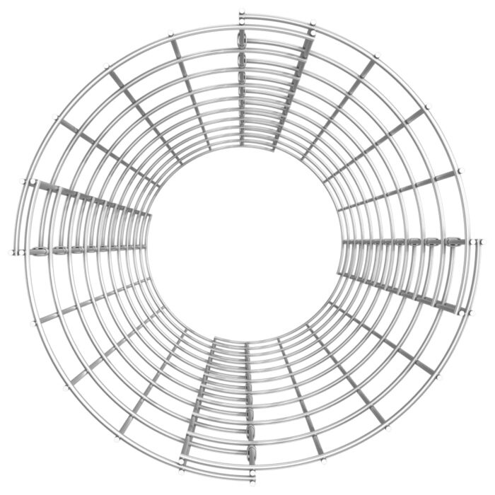 Lit surélevé à gabion circulaire 3pcs Acier galvanisé Ø30x100cm – Image 3