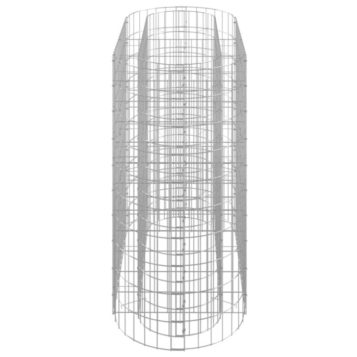 Lit surélevé à gabion Fer galvanisé 120x50x100 cm – Image 2