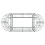 Lit surélevé à gabion Fer galvanisé 120x50x100 cm – Image 3