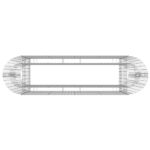 Lit surélevé à gabion Fer galvanisé 190x50x100 cm – Image 3