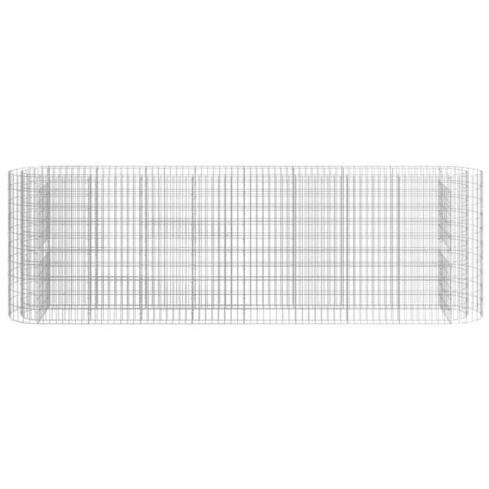 Lit surélevé à gabion Fer galvanisé 330x50x100 cm – Image 2