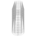 Lit surélevé à gabion Fer galvanisé 330x50x100 cm – Image 3