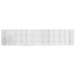 Lit surélevé à gabion Fer galvanisé 470x50x100 cm – Image 2