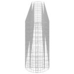 Lit surélevé à gabion Fer galvanisé 470x50x100 cm – Image 3