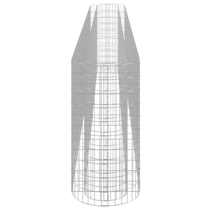 Lit surélevé à gabion Fer galvanisé 470x50x100 cm – Image 3