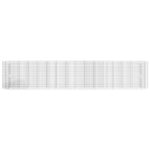 Lit surélevé à gabion Fer galvanisé 540x50x100 cm – Image 2