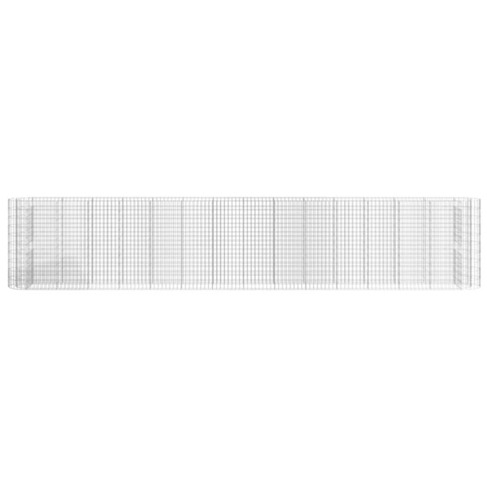 Lit surélevé à gabion Fer galvanisé 540x50x100 cm – Image 2