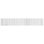 Lit surélevé à gabion Fer galvanisé 610x50x100 cm – Image 2