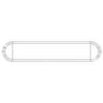 Lit surélevé à gabion Fer galvanisé 500x100x50 cm – Image 4