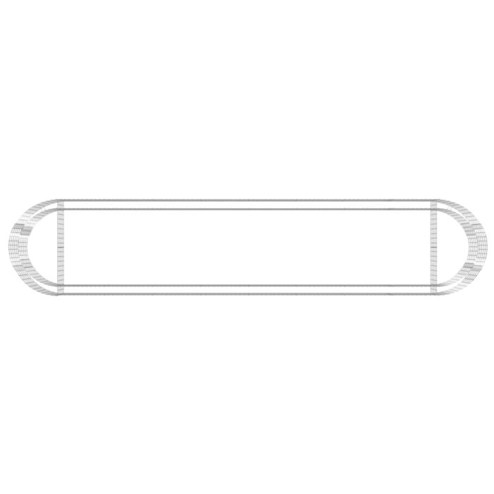 Lit surélevé à gabion Fer galvanisé 500x100x50 cm – Image 4