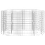 Lit surélevé à gabion Fer galvanisé 200x100x100 cm – Image 2