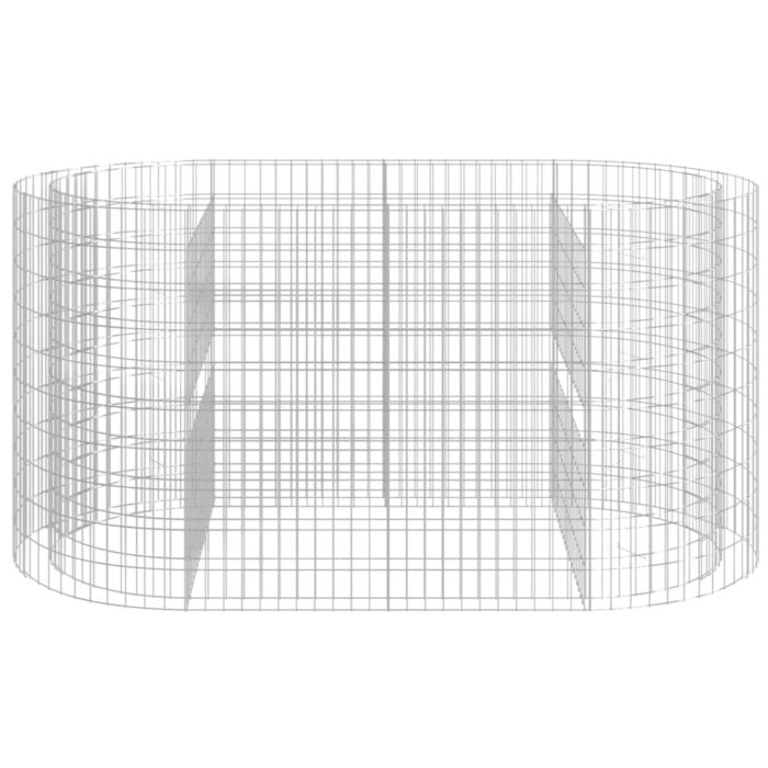Lit surélevé à gabion Fer galvanisé 200x100x100 cm – Image 2