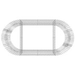 Lit surélevé à gabion Fer galvanisé 200x100x100 cm – Image 4