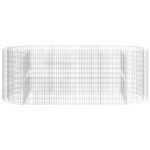 Lit surélevé à gabion Fer galvanisé 300x100x100 cm – Image 2