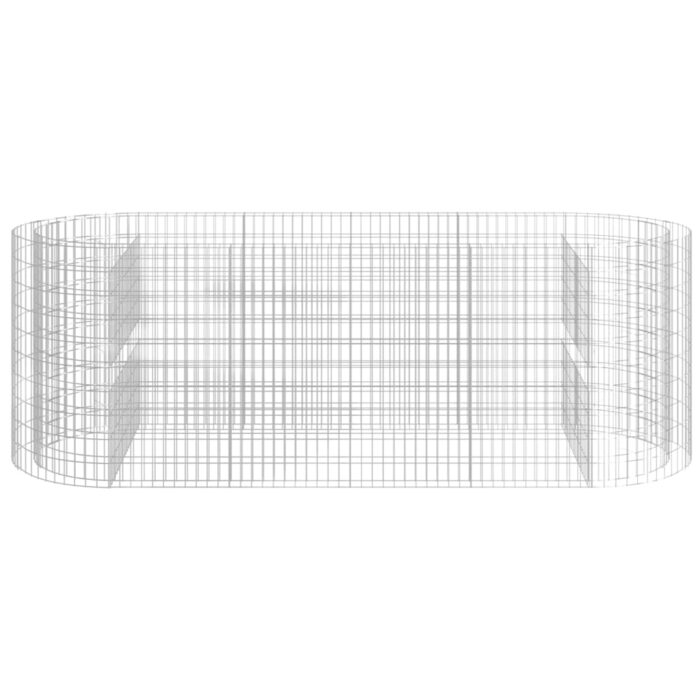 Lit surélevé à gabion Fer galvanisé 300x100x100 cm – Image 2