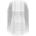 Lit surélevé à gabion Fer galvanisé 300x100x100 cm – Image 3