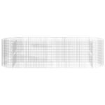 Lit surélevé à gabion Fer galvanisé 400x100x100 cm – Image 2