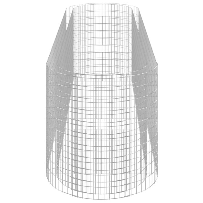 Lit surélevé à gabion Fer galvanisé 400x100x100 cm – Image 3