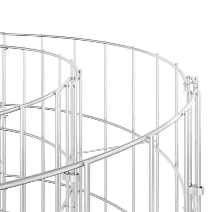 Lit surélevé à gabion Fer galvanisé 400x100x100 cm – Image 5