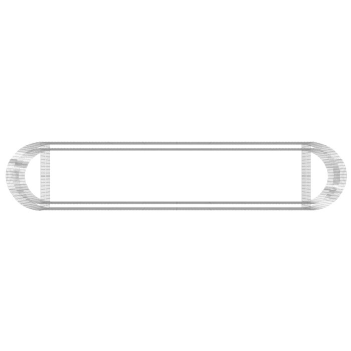 Lit surélevé à gabion Fer galvanisé 500x100x100 cm – Image 4