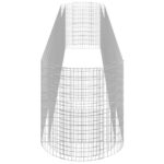 Lit surélevé à gabion Fer galvanisé 600x100x100 cm – Image 3