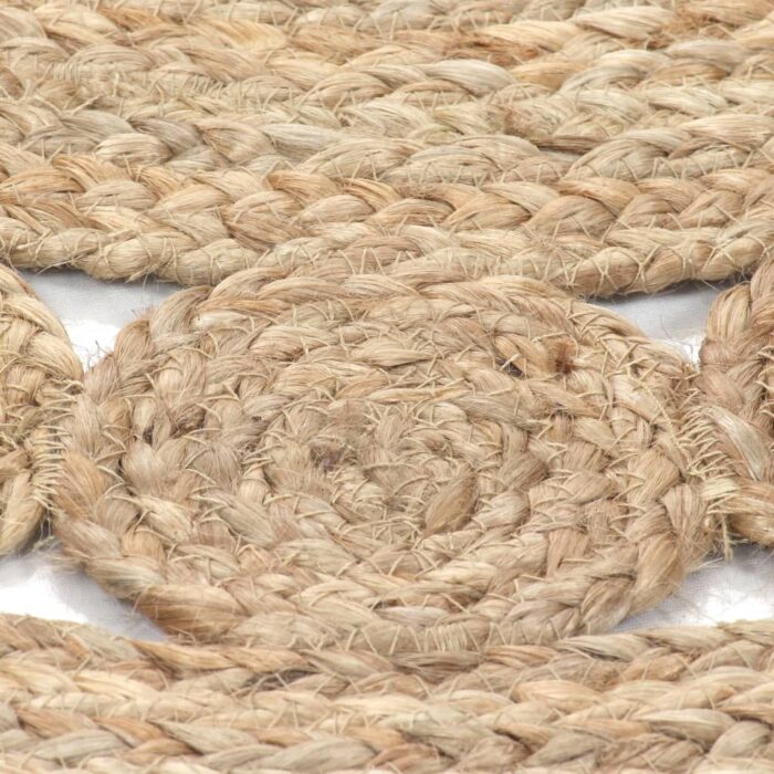 Tapis Design tressé Jute 210 cm Rond – Image 3