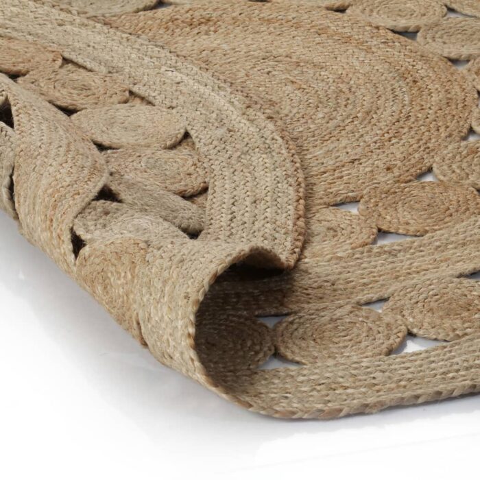 Tapis Design tressé Jute 210 cm Rond – Image 4