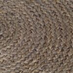 Tapis fait à la main Jute Rond 240 cm Gris – Image 2