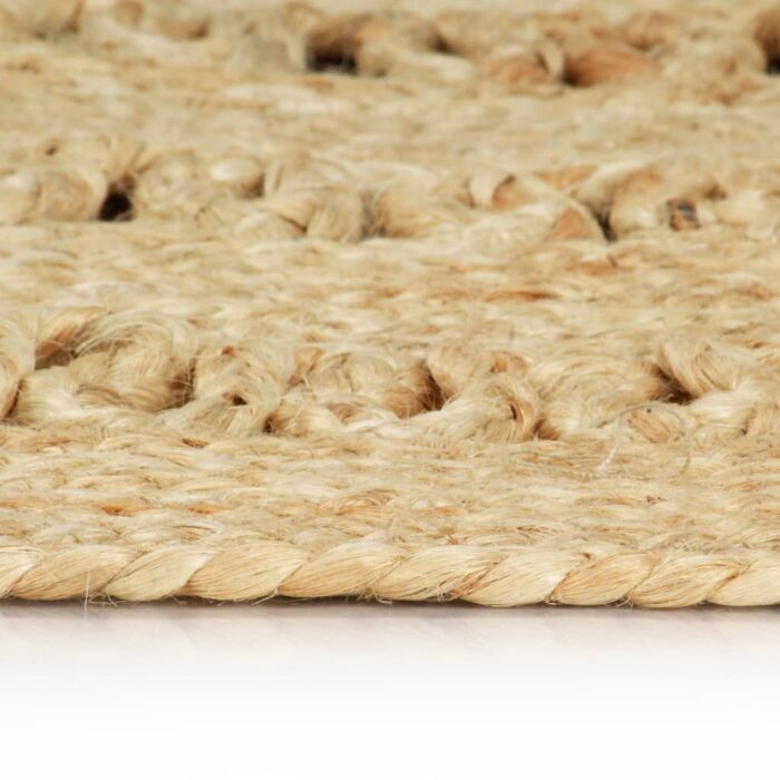Tapis fait à la main Jute tressée 210 cm – Image 2