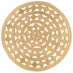 Tapis fait à la main Jute tressée 210 cm