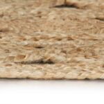 Tapis fait à la main Jute tressée 210 cm – Image 2