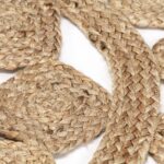 Tapis fait à la main Jute tressée 210 cm – Image 3