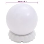 Miroir avec éclairage LED 80x40 cm Verre Ovale – Image 12