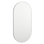 Miroir avec éclairage LED 80x40 cm Verre Ovale – Image 3