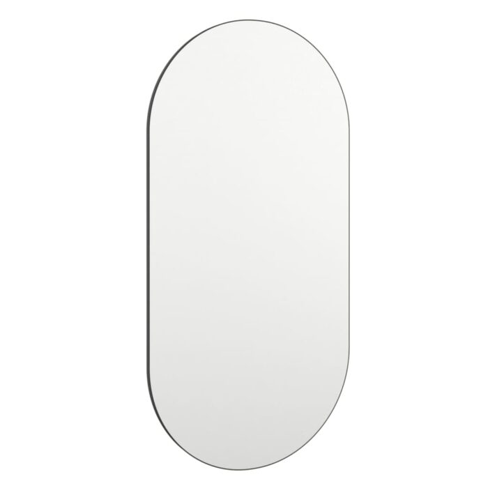 Miroir avec éclairage LED 80x40 cm Verre Ovale – Image 3