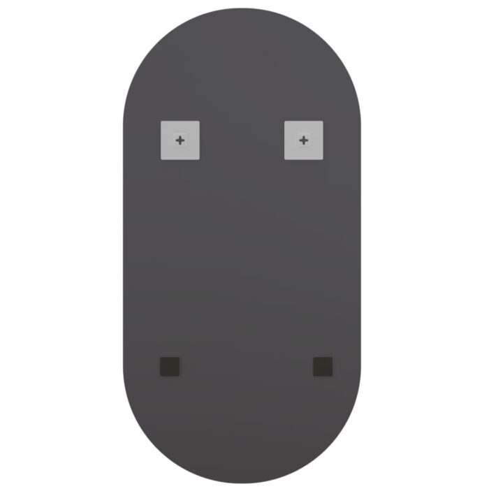 Miroir avec éclairage LED 80x40 cm Verre Ovale – Image 4