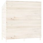 Remise de jardin Blanc 102x52x112 cm Bois de sapin solide – Image 4